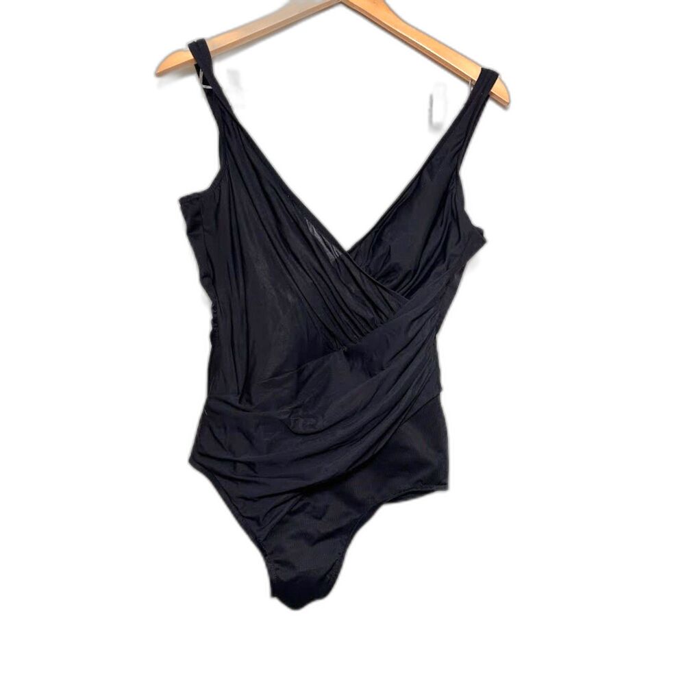 Miraclesuit One Piece Swimsuit Bathing Suit Black Size 10 Shaping Modest Classic